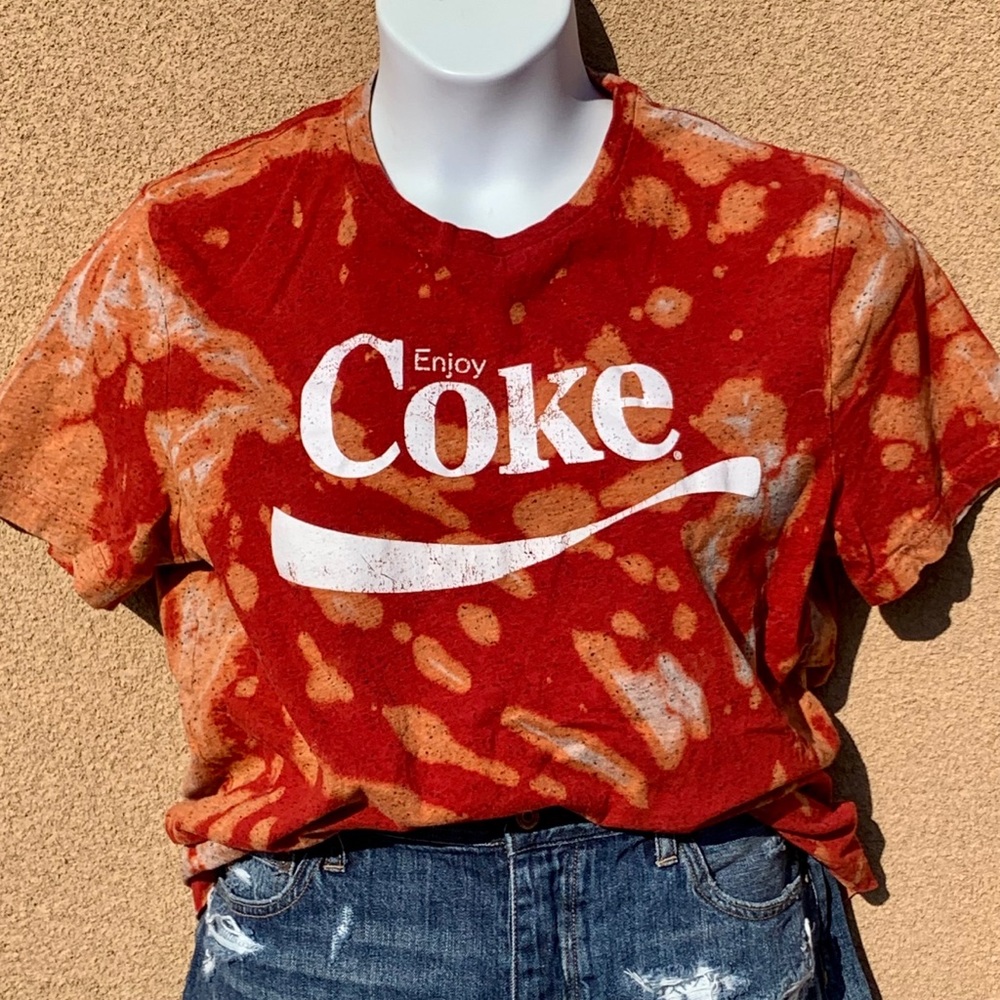 Coca-Cola Custom Bleach Tee - image 1